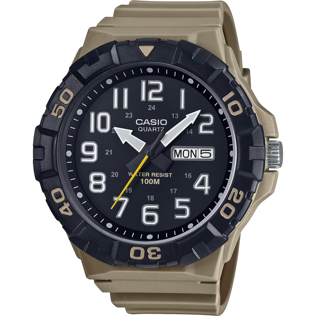 [Casio] Standard BIG FACE Quartz  MRW-210H-5AV for Men, Khaki, Overseas  [Parallel  ]