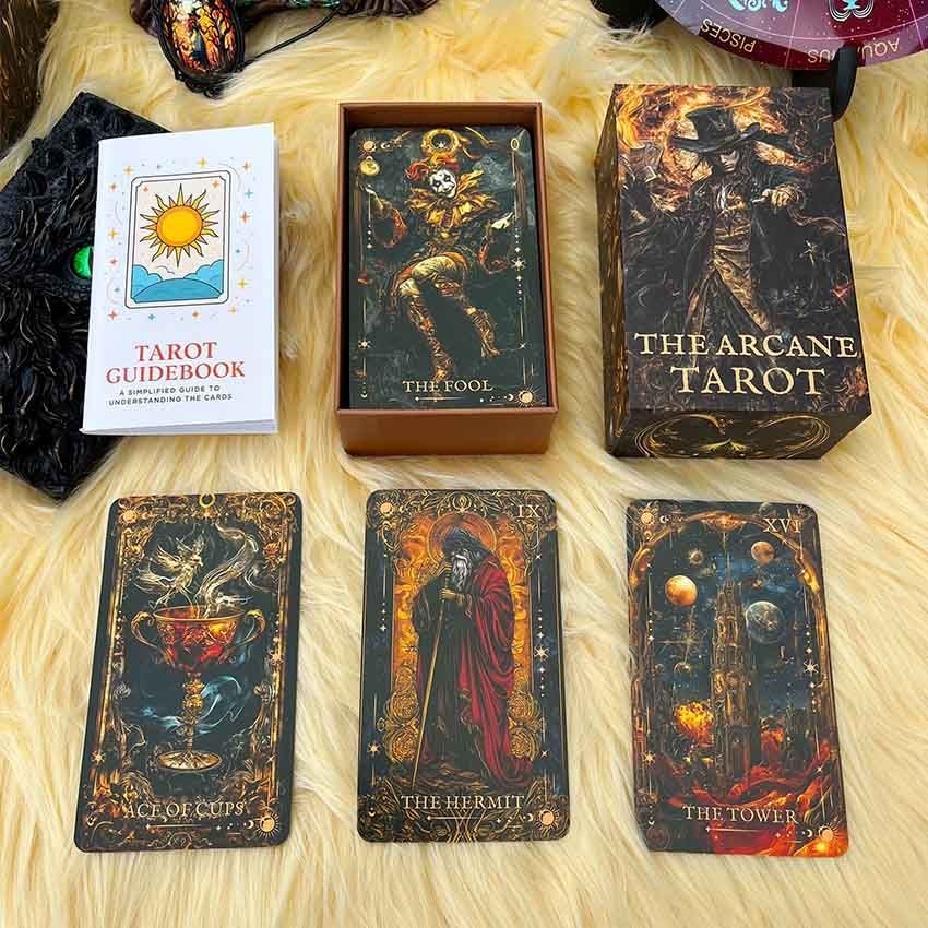 [Hàng có sẵn] The Arcane Tarot The Arcane Tarot The Arcane Tarot The Arcane Tarot Trò chơi bài tiếng