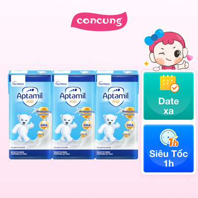 Sữa dinh dưỡng pha sẵn Aptamil Kid, 110ml (lốc 3 hộp) - Con Cưng