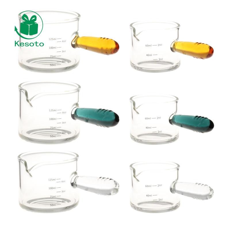 Espresso Đo Kính Bình Đựng Cốc Espresso Phụ Kiện Đa Năng Có Tay Cầm Carafe Espresso Kính Cho Bartend