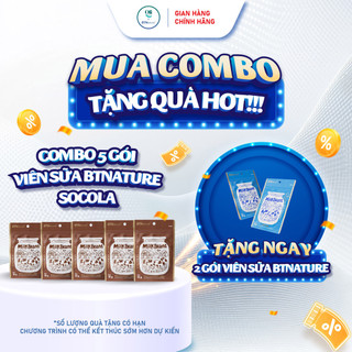 MUA 5 TẶNG 2 | Kẹo Sữa Bò Vị Socola Bổ Sung Canxi & Năng Lượng BTNature 18g – 100% Milk Beans