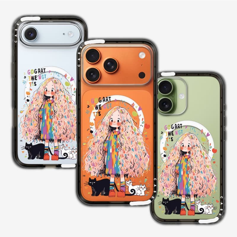 CASECASE X Shiny girl Case Compact Clear Hard Case cho Apple IPhone 17 Pro Max 17Air 16 Pro Max 15 P