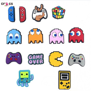  Miếng Dán Giày Miếng Dán Lắp Đặt Dép Hoạt Hình Nút Trò Chơi Trang Trí DIY Dép Có Thể Tháo Rời Phụ Kiện Trang Trí Quà Tặng Dễ Thương Phụ Kiện Giày 