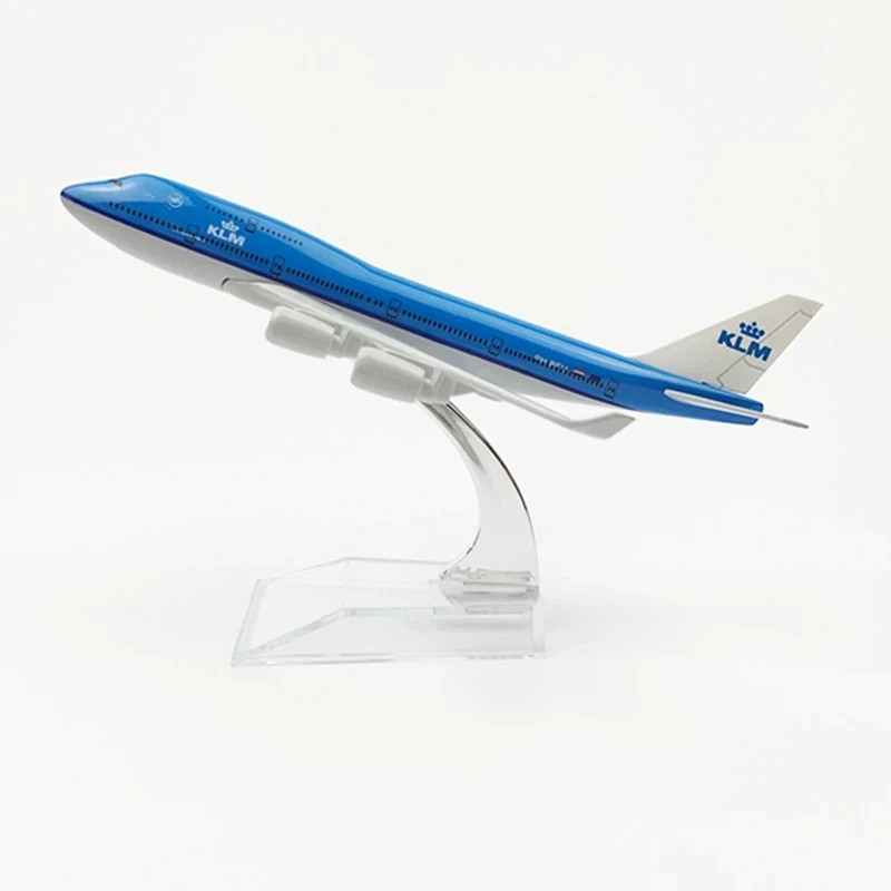 Tỉ Lệ 1 / 400 Hàng Không KLM B747 Hợp Kim Máy Bay Máy Bay 16cm Boeing 747 Máy Bay Mô Hình Đồ Chơi Tr
