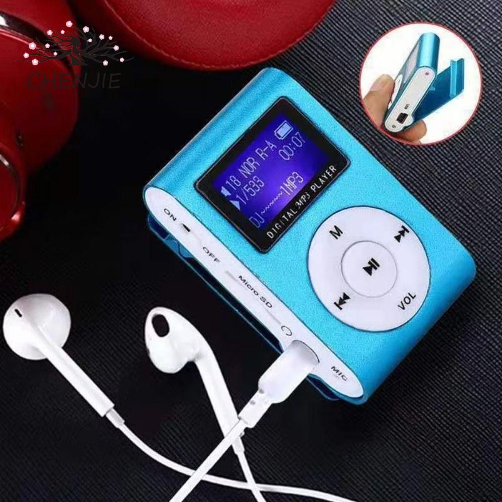 Máy nghe nhạc MP3 Mini di động CENJIE, Khe cắm thẻ có màn hình LCD Máy nghe nhạc MP3 USB, Nhiều màu 