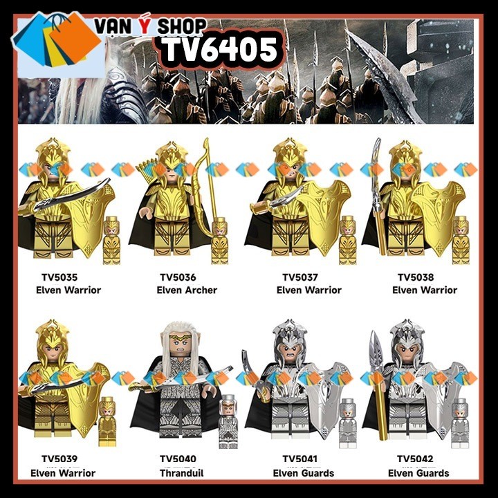 The Hobbits Famous Mô hình Nhân vật Chiến Binh Elvenarcher Elrond Mô hình Chúa tể Của Những Chiếc Nh