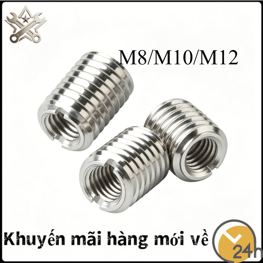 Ren cấy Inox 304 M8/M10/M12/sơmi sắt cấy ren đủ【XIN-VN01】