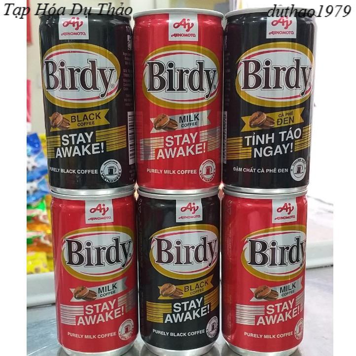 CÀ PHÊ ĐEN/ SỮA BIRDY LON 170ML