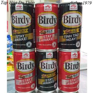 Cà phê đen/ sữa birdy lon 170ml