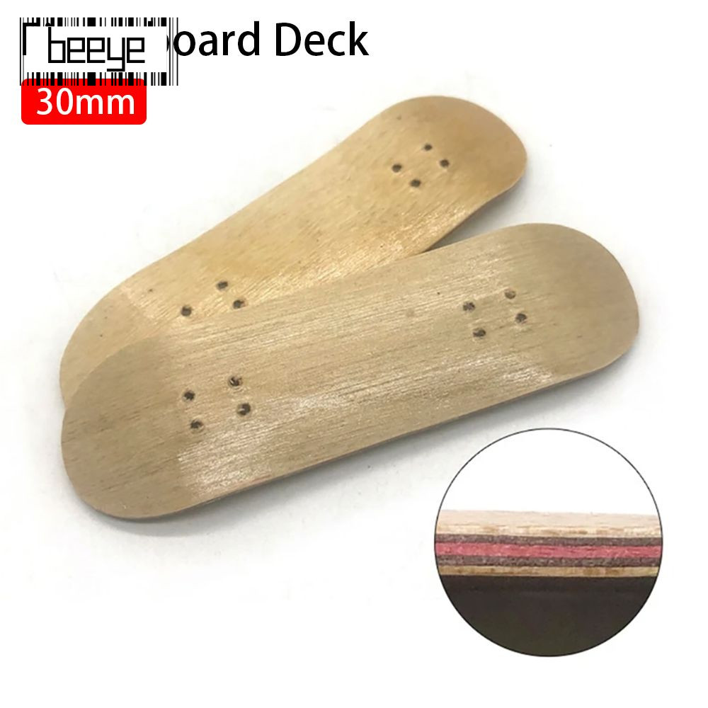 BEEYE 1 Chiếc Ngón Tay SkateBoard Phần, Mini Maple Fingerboard Deck, 30 Mm Gỗ 5 Lớp Fingerboard Phụ 