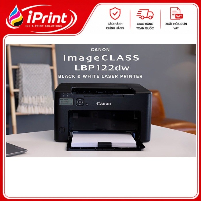 Máy in Laser Canon LBP 122DW - Hàng chính hãng - Tự động đảo mặt, Wifi
