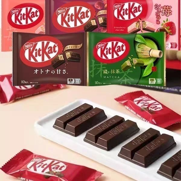Nhập Khẩu Kitkat Nestle Kitkat Matcha Dâu Sandwich Chocolate Wafer Bánh Quy Đồ Ăn Nhẹ 6.17