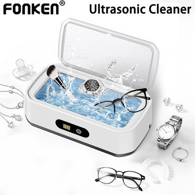 Fonken 650ml Dung Tích Siêu Âm Hộp Vệ Sinh Tần Số Cao Rung Trang Sức Kính Đồng Hồ Bụi