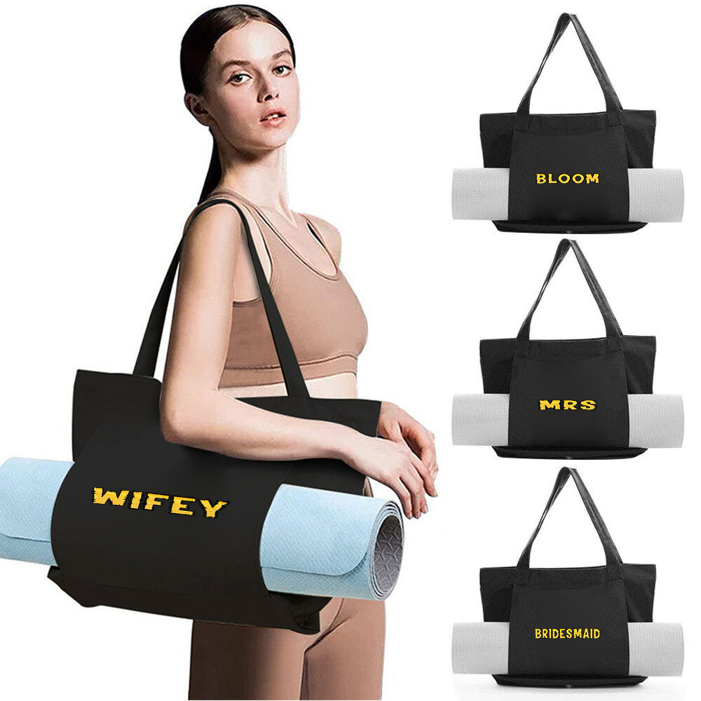 Túi vải bố tập yoga Canvas Yoga Bag Gym Workout Bag Yoga mat storage Carry Yoga Mat & Accessories  H