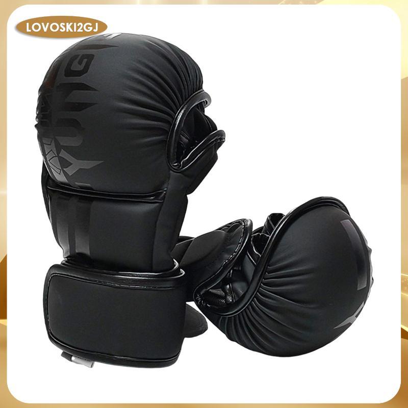Găng Tay Đấm Bốc Dày Nhanh Quấn Thoáng Khí Nửa Ngón Tay Mma Huấn Luyện Găng Tay Mma Tay Quấn Tay Cho