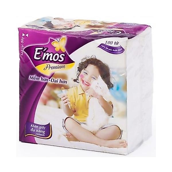 KHĂN ĂN CAO CẤP EMOS 100 TỜ