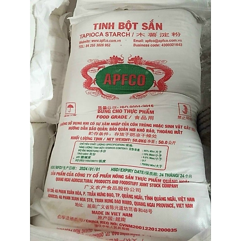 (Mã NSF02P125 giảm 25K) Tinh bột sắn nguyên chất