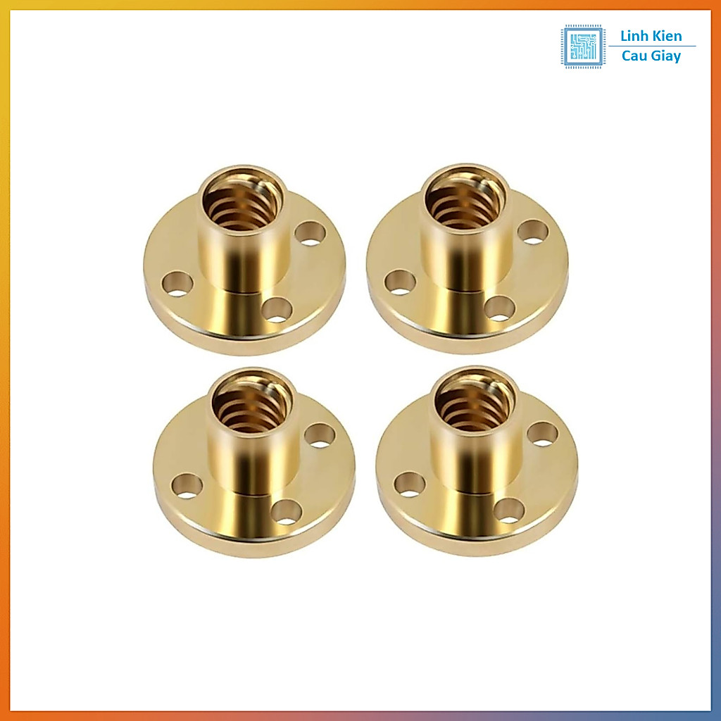 Đai ốc trục vít me T8, bước 2mm và 8mm