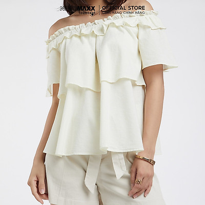 [CÒN SIZE S, M] Áo Nữ Trễ Vai Mặc Được 2 Kiểu NINOMAXX 1910017