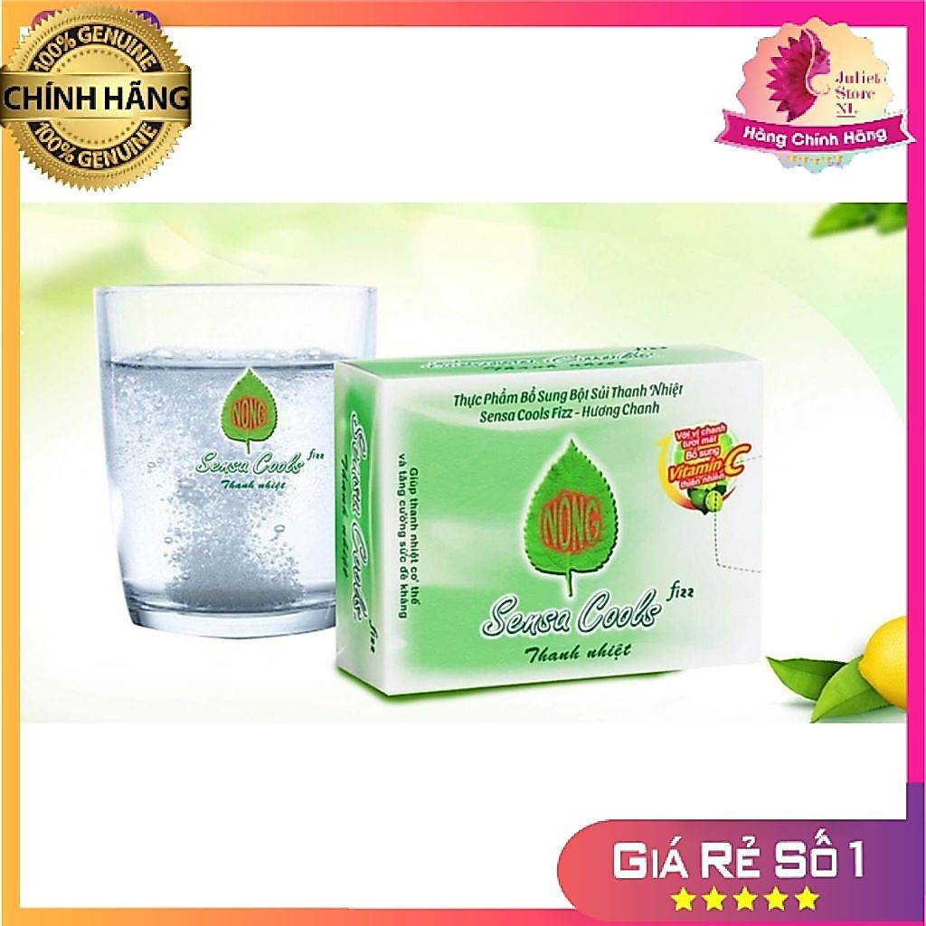 [CHÍNH HÃNG] Bột sủi Sensa Cools Enesis giúp thanh nhiệt cơ thể và tăng cường sức đề kháng (6 gói x 