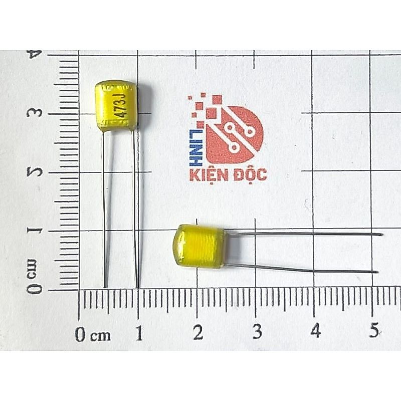 [Combo 10 chiếc] Tụ điện Film polyester 47nF 473 473J 473K 7.5mm