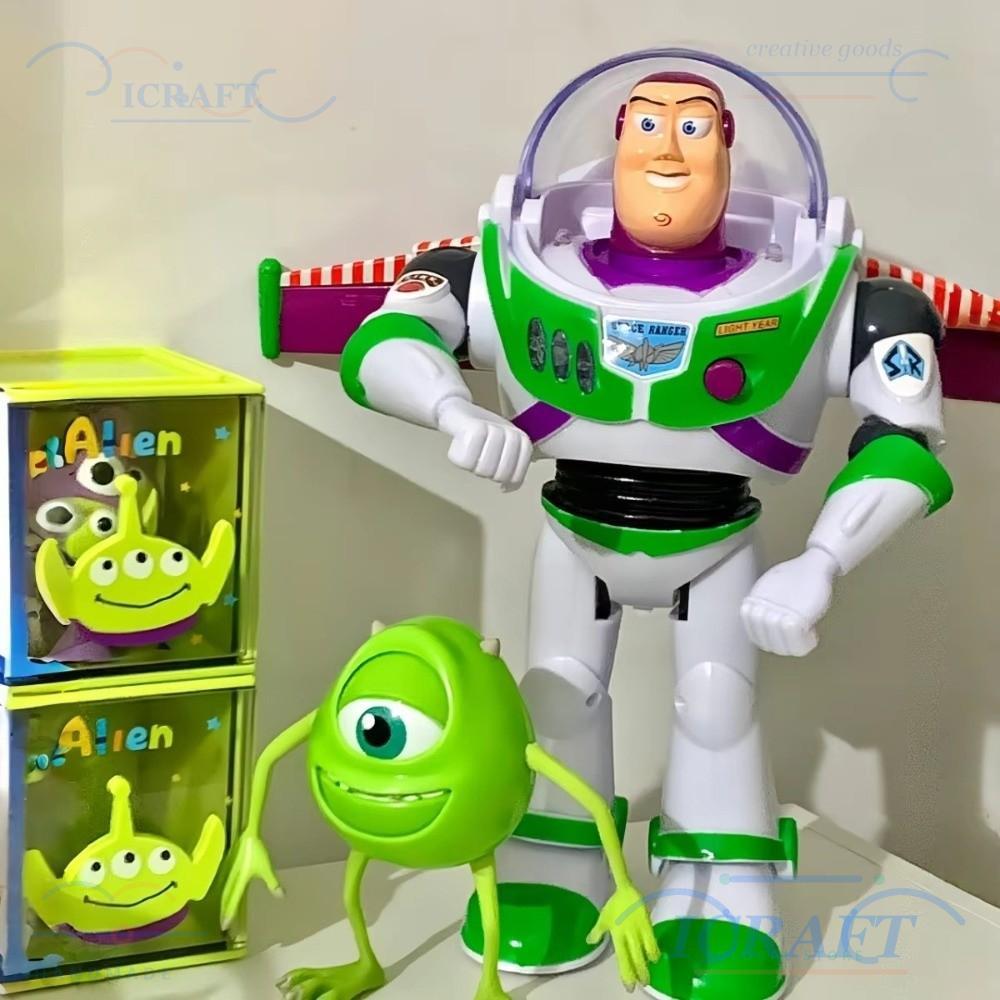 ICRAFT Buzz Lightyear Đồ chơi mô hình, có cánh Câu chuyện đồ chơi Buzz Lightyear Đồ chơi nhân vật hà