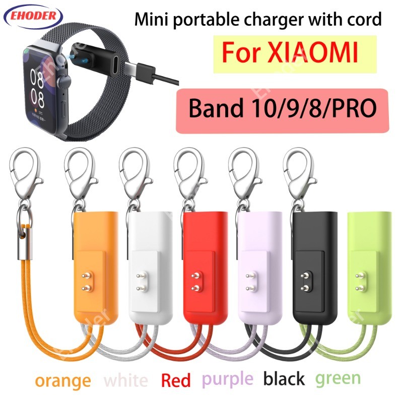 Bộ sạc di động Mini cho XIAOMI Band 10 9 8 Pro Cáp đồng hồ thông minh Type-C Giao diện nguồn cho Ban