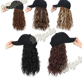  WIGSIN - Mũ Tóc Giả 18Inch Xoăn Điều Chỉnh Kích Cỡ Phù Hợp Cho Nữ 