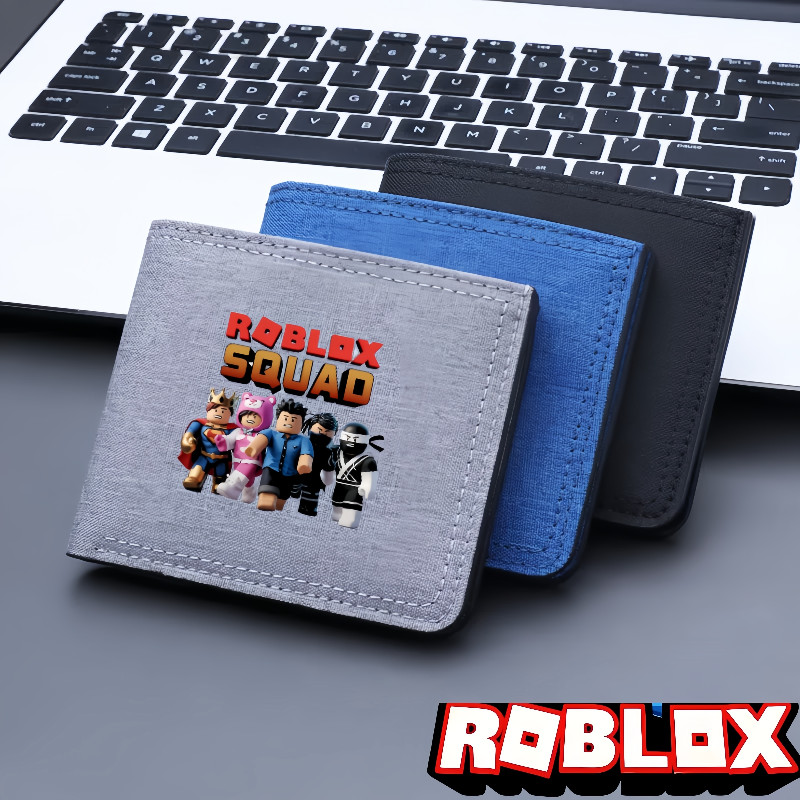 Túi đựng thẻ ví ngắn Roblox Teen gấp siêu mỏng mới