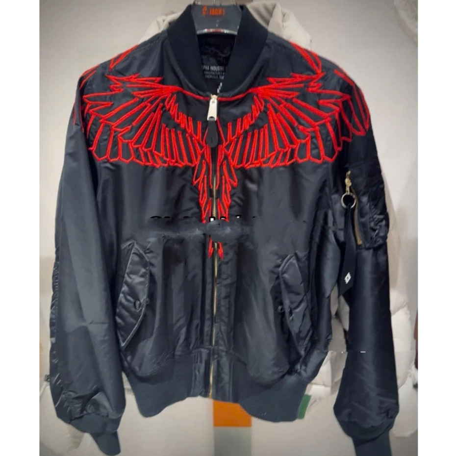 Áo Bomber Burlon Thêu Chỉ Đỏ KCoset Áo Khoác Đại Bàng Dày Dặn Dáng Rộng Nam Nữ NA994