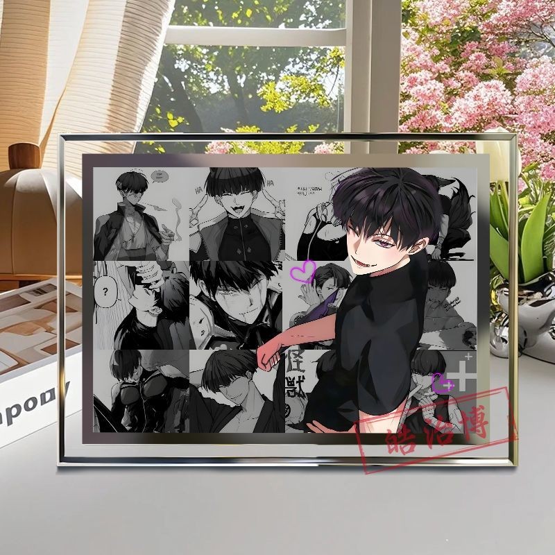 KAJIU KHÔNG. 8 / Hoshina Soshiro / Monster No. 8 Hoshina Soshiro Hàng Hóa Pha Lê Khung Ảnh Tranh Tra