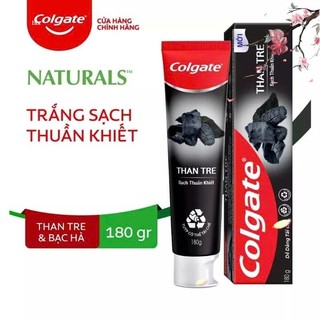  Kem đánh răng Colgate 180g tuýp Than tre hoạt tính Hương bạc hà  trà xanh cho răng chắc khoẻ 