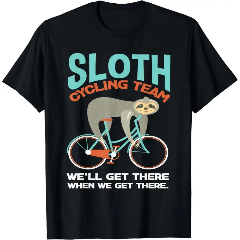 Sloth Kawaii - Áo Thun Họa Tiết Dành Cho Biker Nữ