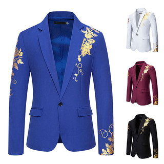Bộ đồ nam Paisley dập nóng in hình đám cưới giản dị Slim Fit