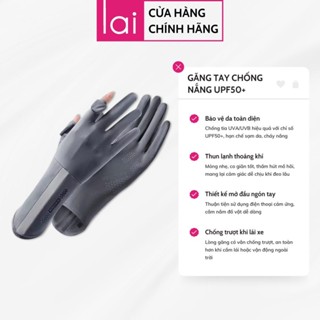 Găng Tay Chống Nắng UPF50+ Thun Lạnh Mỏng Nhẹ Chống Tia UVA UVB Thoáng Khí Lái Xe Cảm Ứng