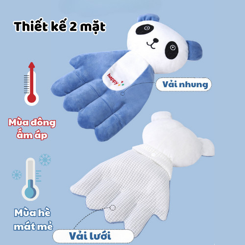 Gối Bàn Tay Chống Giật Mình Cho Bé Pami, Lõi Hạt Quyết Minh Tử Giúp Bé Ngủ Ngon