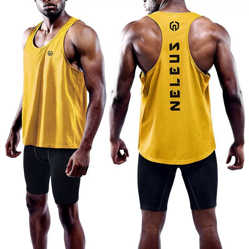 [New] Marathon Running Exercise Vest Loose Quick-Drying Top Mesh I-Shaped Workout Clothes Lsjw