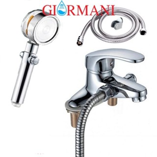  Sen liền vòi Vòi lavabo kiêm sen tắm nóng lạnh GIORMANI loại 2 chân kèm bát sen tăng áp cánh quạt SNL02-VHS13 