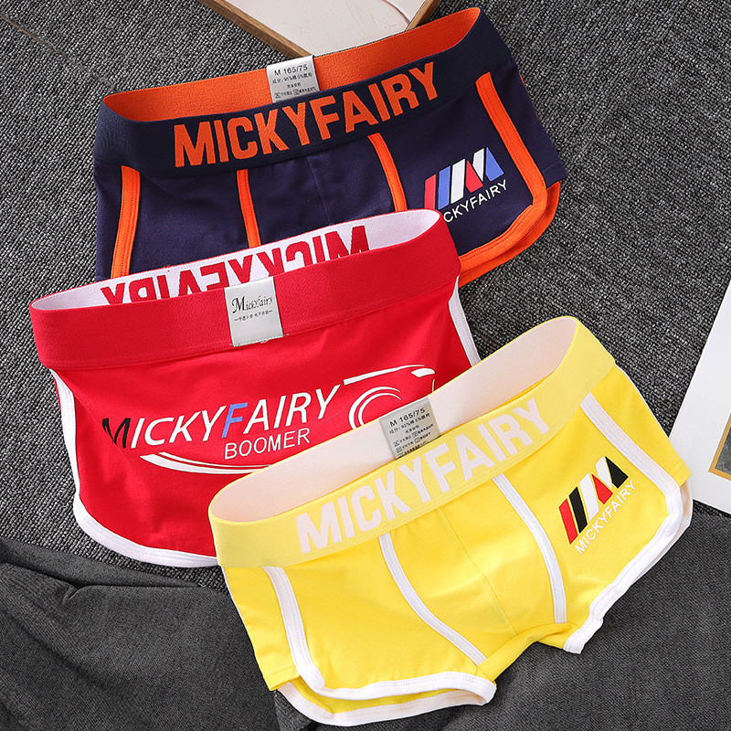 Gợi Cảm Plus Size 100kg Nhật Bản Cotton Hàn Quốc Quần Lót Cotton Nam Thể Thao Boxer Plus Size Cotton