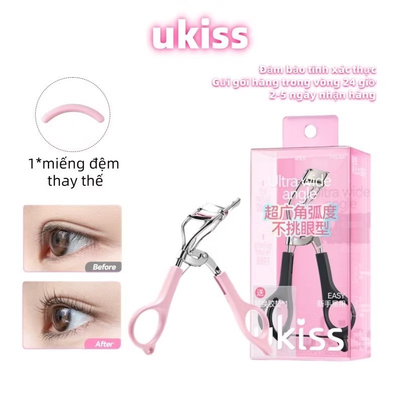 [HỎA TỐC-HN] UKISS Kẹp lông mi, Bấm Mi UKISS Dụng Cụ Uốn Lông Mi Kèm Đệm Thay Thế Tiện Dụng Choco.os