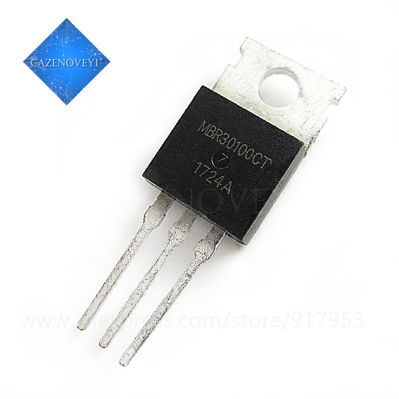 10 Mảnh MBRF30100CT MBR30100CT MBRF30100 MBR30100 B30100G TO-220 chip gốc mới
