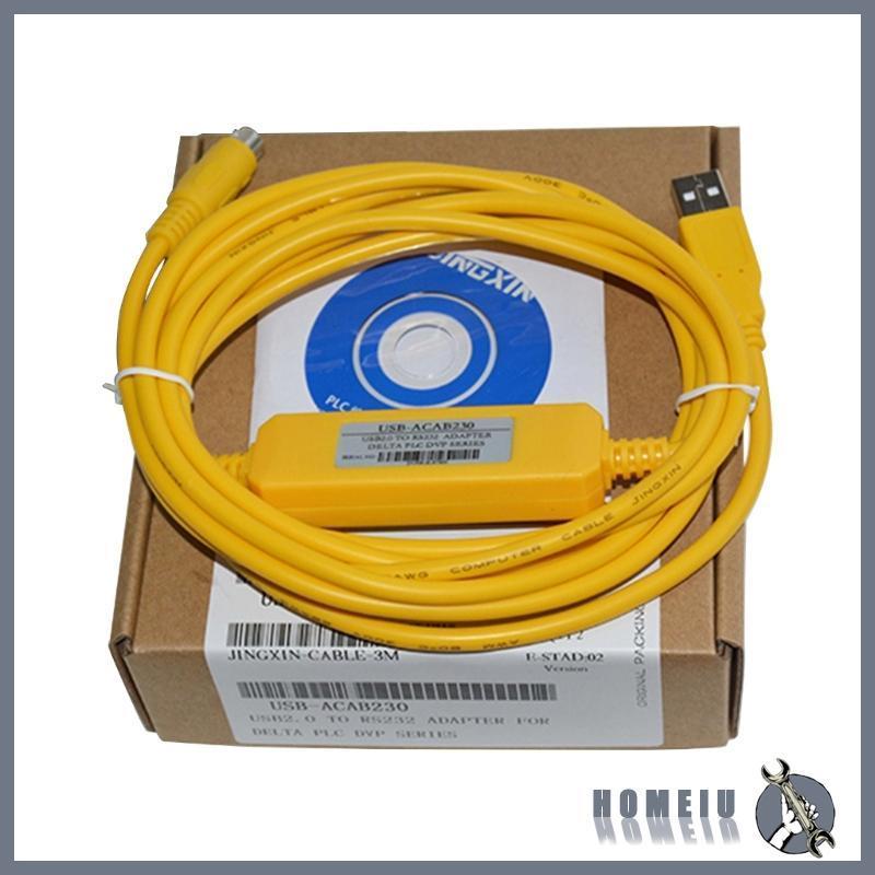 HOMEIU Delta PLC Dây tải xuống Cáp lập trình PLC USB-DVP USB-ACAB230 Linh hoạt