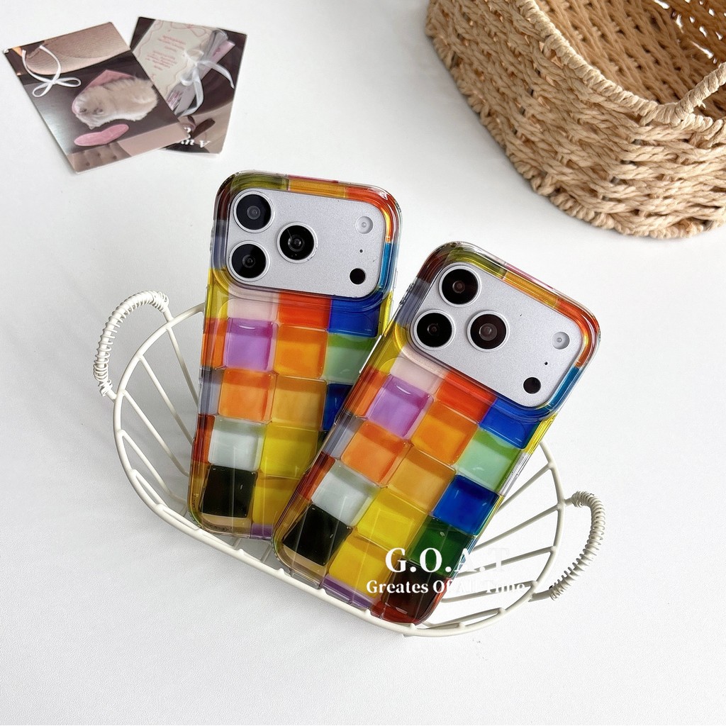 G.O.A.T Vỏ lưới trong suốt Tương thích cho iPhone 17 pro max iPhone 17 16 15 pro iPhone 17 Vỏ bảo vệ