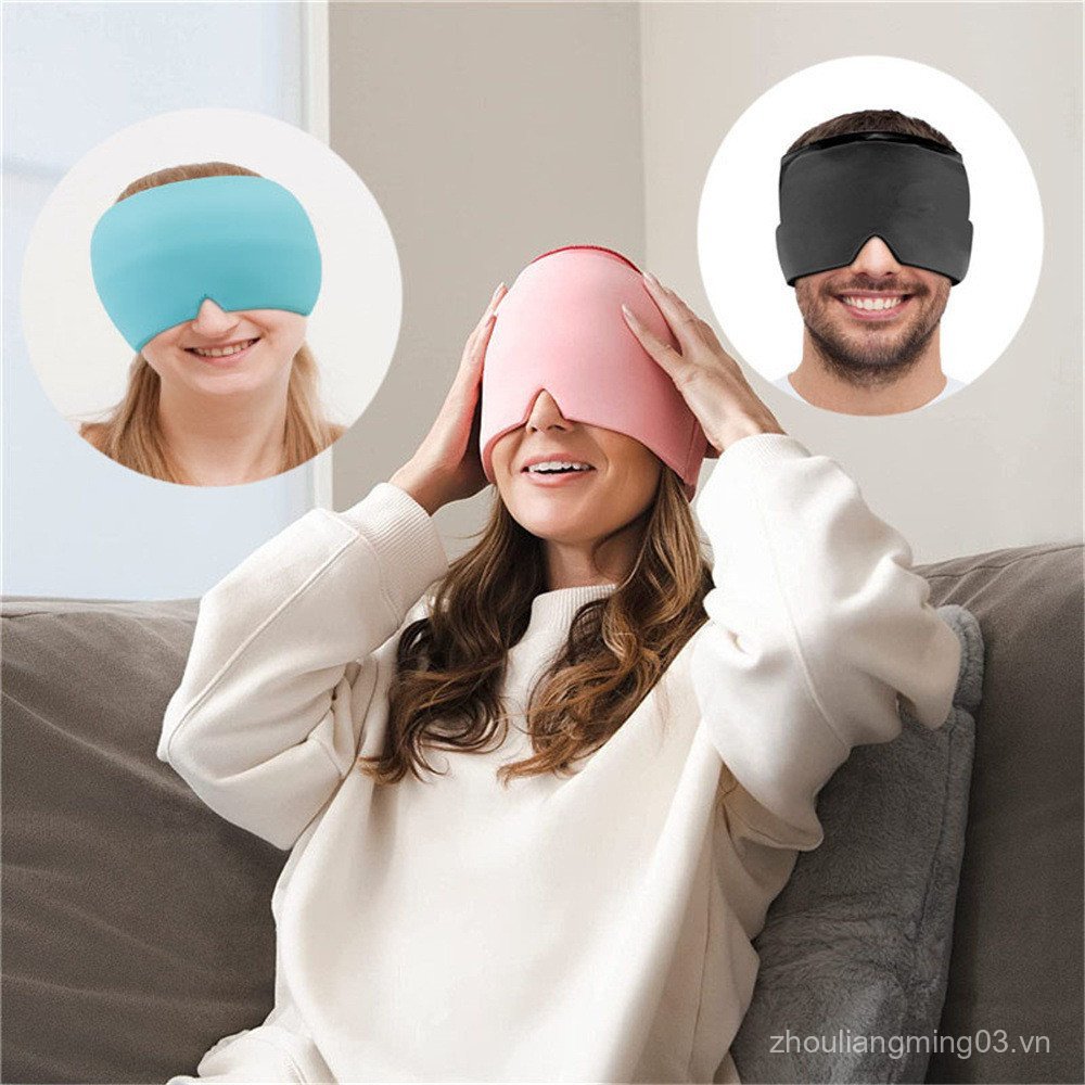 MigraineRelief Hat Ice Pack Headgear Gel Ice Cap Eye Mask Facial Ice Pack Mặt nạ mắt Ice Pack Gel Ca