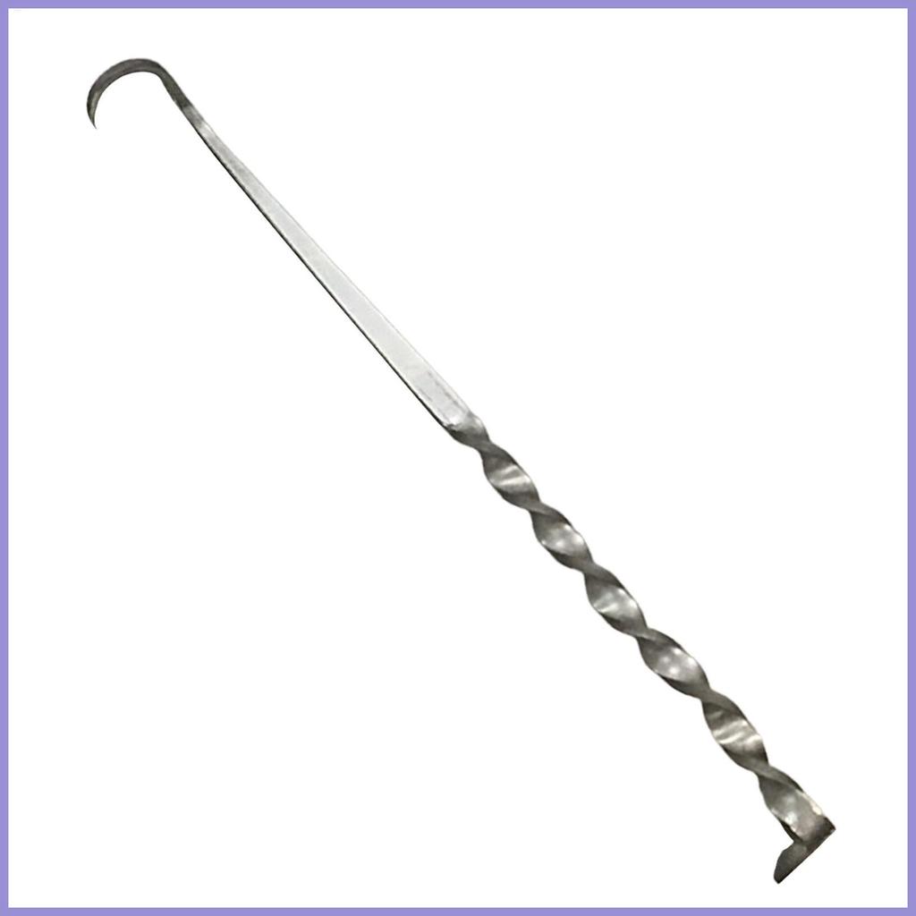 Pigtail Flipper Kim Loại Đa Năng Turner Thịt Flipper Móc Cắm Trại Ngoài Trời Nướng BBQ Nướng Nướng C