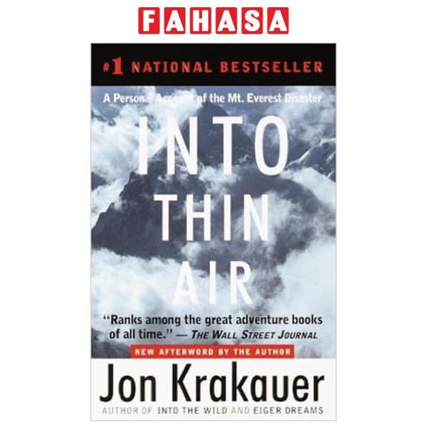 Sách ngoại văn: Into Thin Air : A Personal Account of the Mount Everest Disaster
