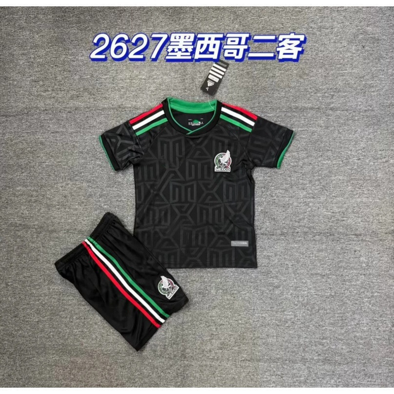 Người hâm mộ 26-27 World Cup Mexico 3RD Bóng đá JERSEY Bộ áo thun + quần short thoáng khí chất lượng