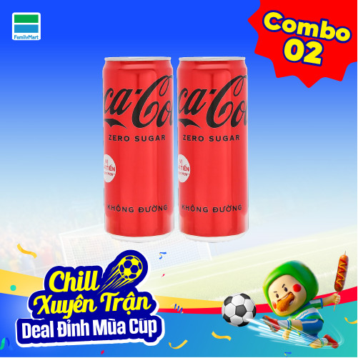 Combo 2 Coca-Cola Zero Lon 320Ml