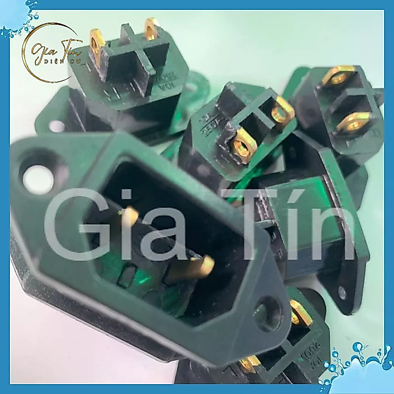 Jack nguồn AC 2 chân thau/ 3 chân dày/ 3 chân gài