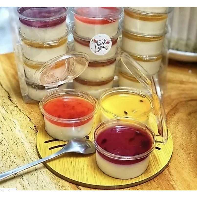 Set 20 hũ đựng panna cotta, hủ đựng bánh có nắp gắn liền 60ml